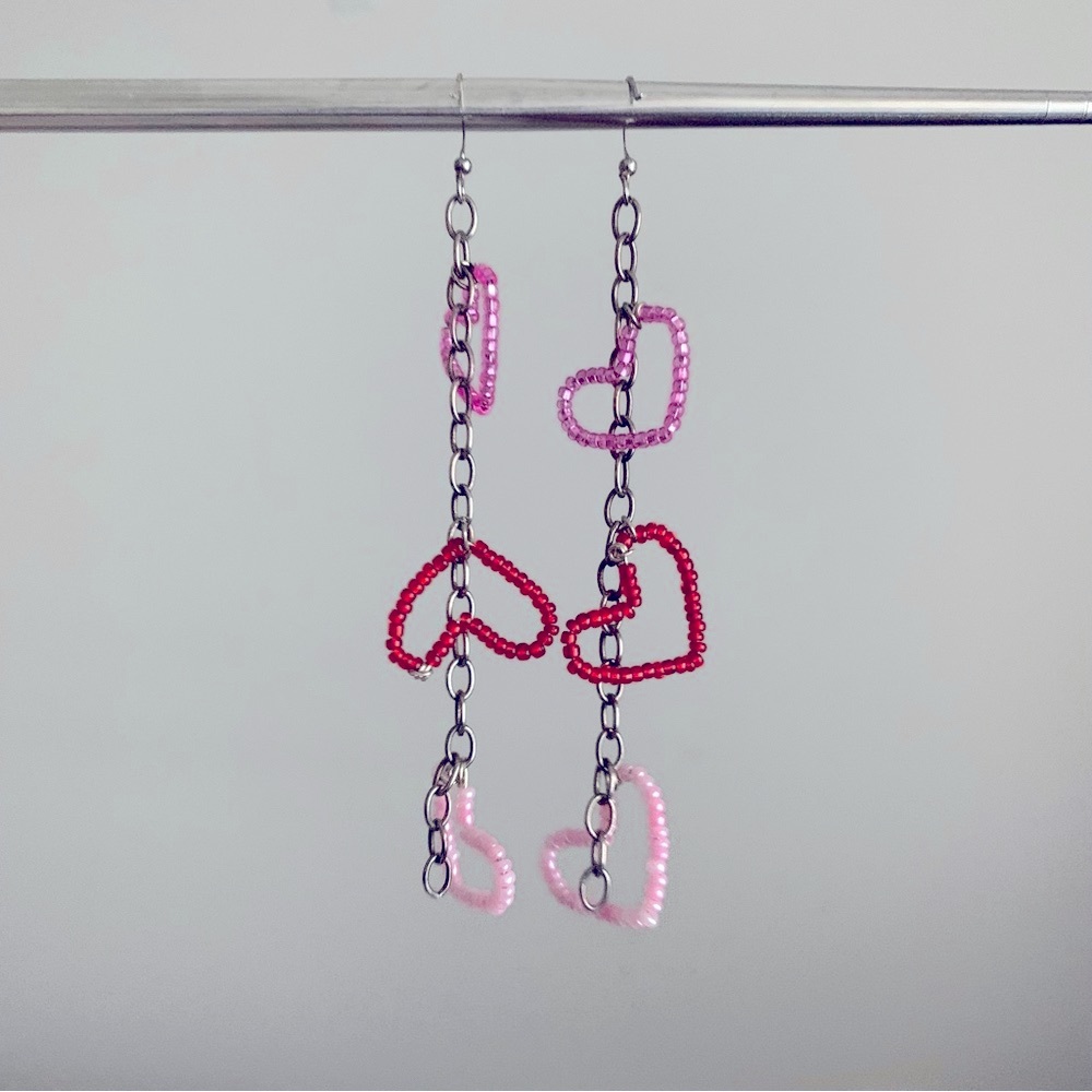 Handmade Valentine’s Earrings